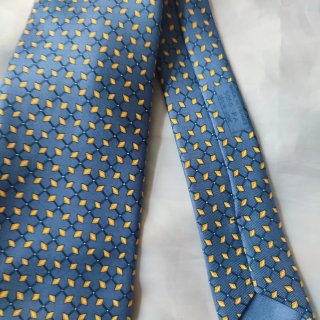 Corbata Hermés Paris Seda Azul