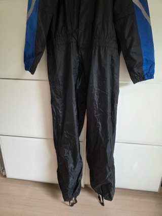 Chubasquero Moto Negro y Azul