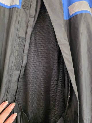 Chubasquero Moto Negro y Azul