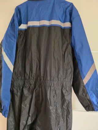 Chubasquero Moto Negro y Azul