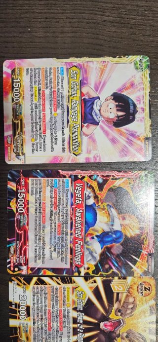 Cartas Dragon Ball Z - Son Gohan y Vegeta