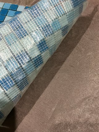 225 tessere per mosaico blu e azzurro