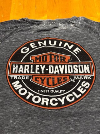 Camiseta Mujer Harley Davidson Gris