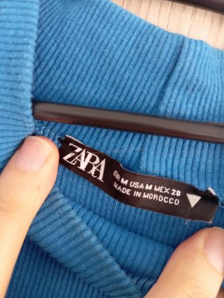 Vestido Zara azul talla M
