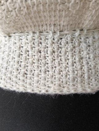 Cardigan donna anni '70 panna