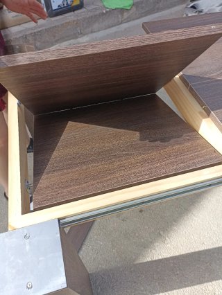 Mesa comedor extensible madera y metal