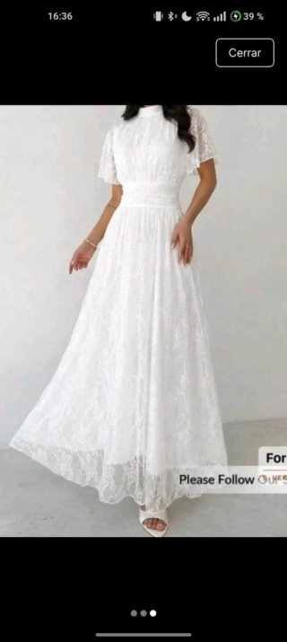 Vestido blanco largo