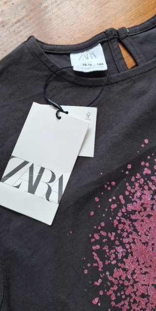 Camisola Zara cinzenta com brilhantes