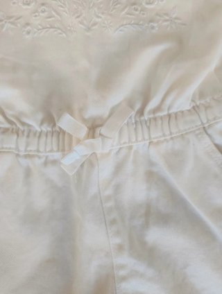 Macacão menina branco 2-3 anos