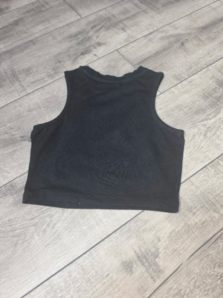 Top tirantes negro niña