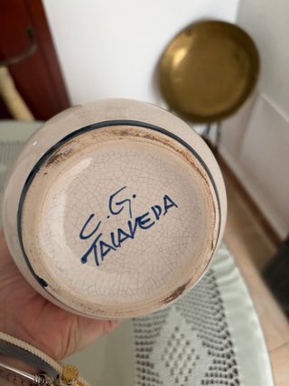 Albarero Farmacia Vintage Cerámica Azul