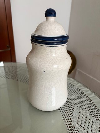 Albarero Farmacia Vintage Cerámica Azul