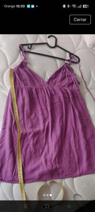 Vestido corto morado