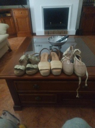 3 Pares Zapatos Mujer Talla 39