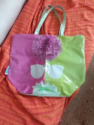 Bolsa de playa plastificada