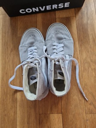 Zapatillas Vans Media Caña Gris Talla 36