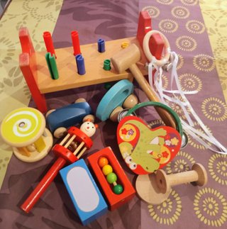 Lote Juguetes Madera Educativos
