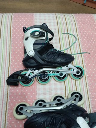 Patines en línea Oxelo Talla 37 + Protecciones