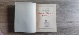 Libro Historia Natural (1940) – Edit.Ramón Sopena