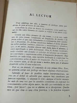 Libro literatura reválida grado elemental.Año 1959