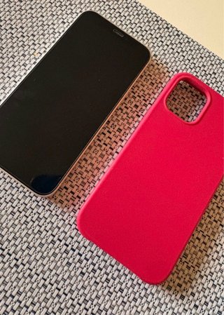 iPhone 12 mini 32 GB Bianco + cover rosa