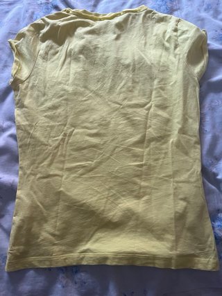 Camiseta Pepe Jeans Mujer Lentejuelas Amarilla