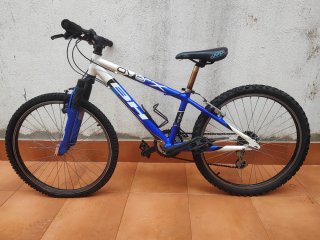 Bicicleta BH Over X 24 Azul/Blanca