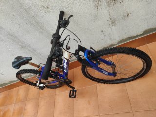 Bicicleta BH Over X 24 Azul/Blanca