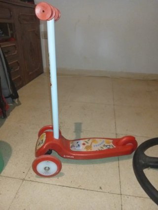Patinete infantil 3 ruedas rojo