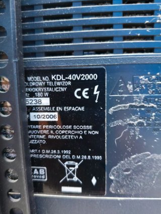 TV Sony Bravia 40 KDL-40V2000
