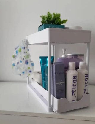Organizador blanco 2 niveles