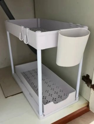 Organizador blanco 2 niveles