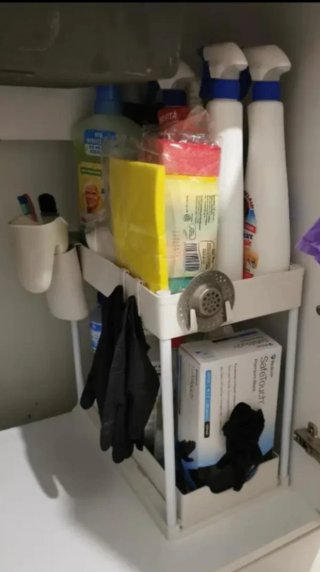 Organizador blanco 2 niveles