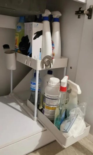 Organizador blanco 2 niveles