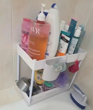 Organizador blanco 2 niveles