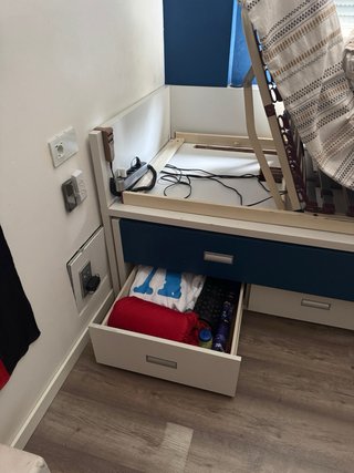 Cama nido 90x190 con 3 cajones