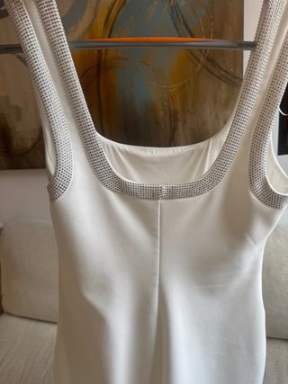 Vestido Zara Blanco Roto Talla S