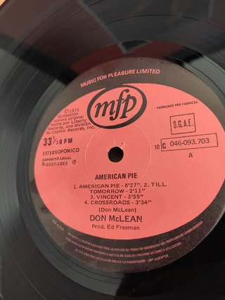Vinilo LP Don McLean - American Pie