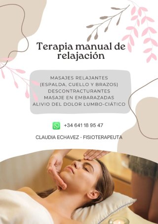 Masajes terapéuticos. Atiendo solo mujeres.