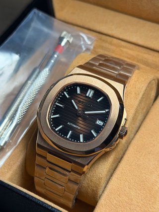 Seiko Mod Nautilus Oro Rosa 40mm