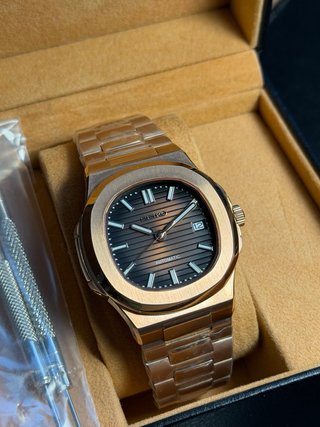 Seiko Mod Nautilus Oro Rosa 40mm