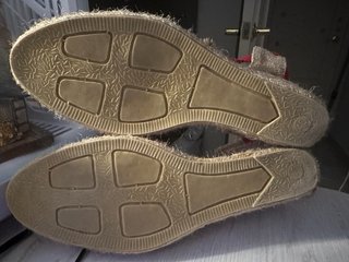 Alpargatas cuña rojas esparto Talla 40