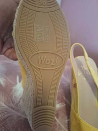 Scarpe donna zeppa gialle tacco alto