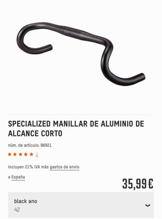 Manillar y Potencia Specialized