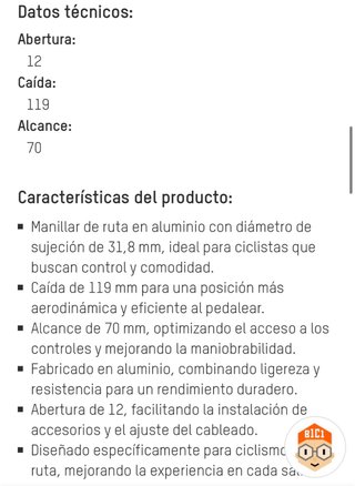 Manillar y Potencia Specialized