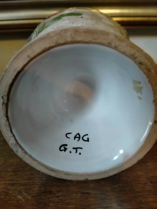 Vaso ceramica portafiori anni 60