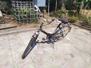 Bicicleta de paseo negra Freno trasero contrapedal