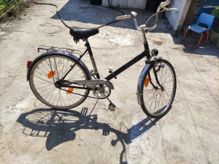 Bicicleta de paseo negra Freno trasero contrapedal
