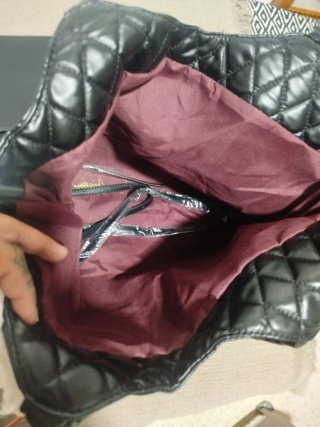 Bolso Negro Acolchado