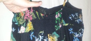 Mono largo tirantes estampado floral, talla L Zara